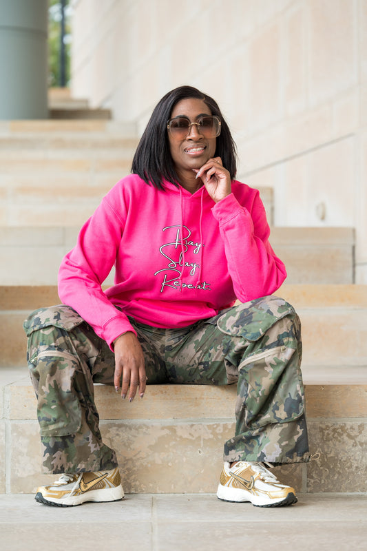 Signature Pray. Slay. Repeat. Hoodie