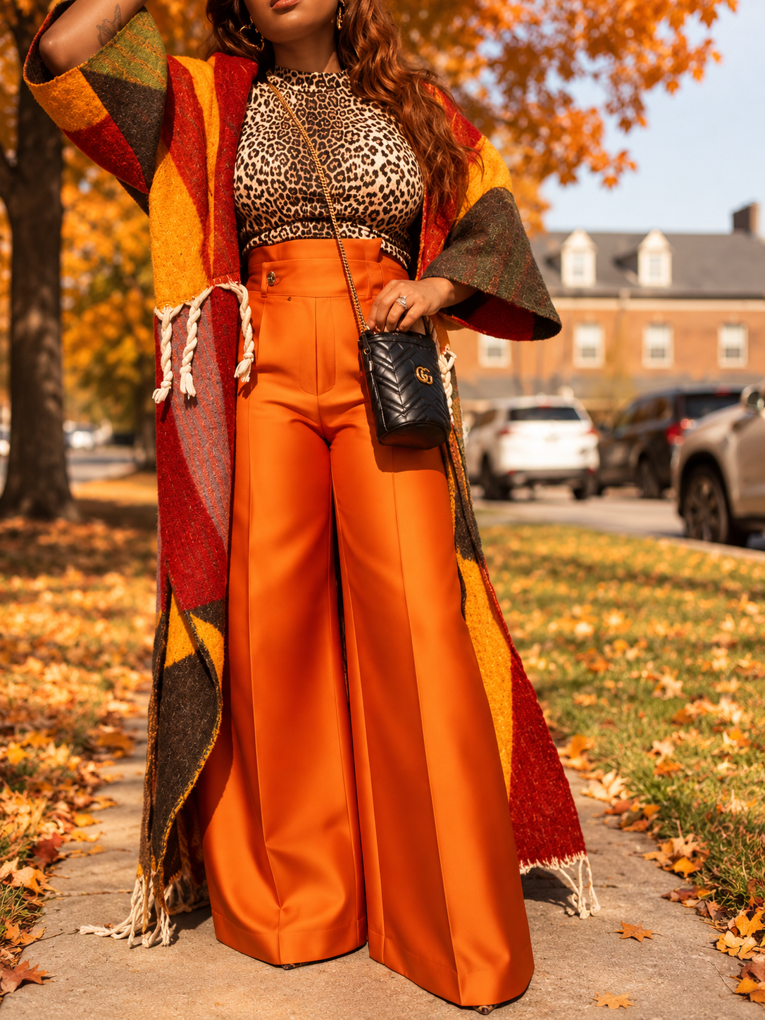 Citrus Flow Palazzo Pants