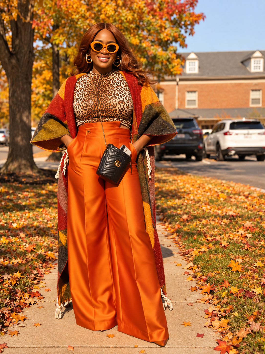 Citrus Flow Palazzo Pants