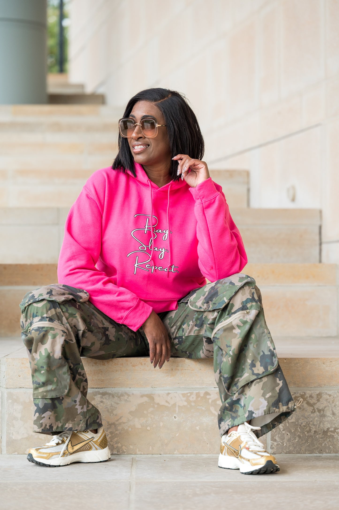 Signature Pray. Slay. Repeat. Hoodie