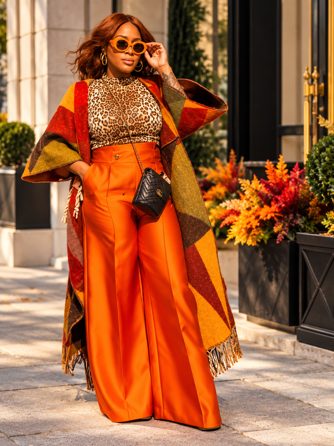 Citrus Flow Palazzo Pants