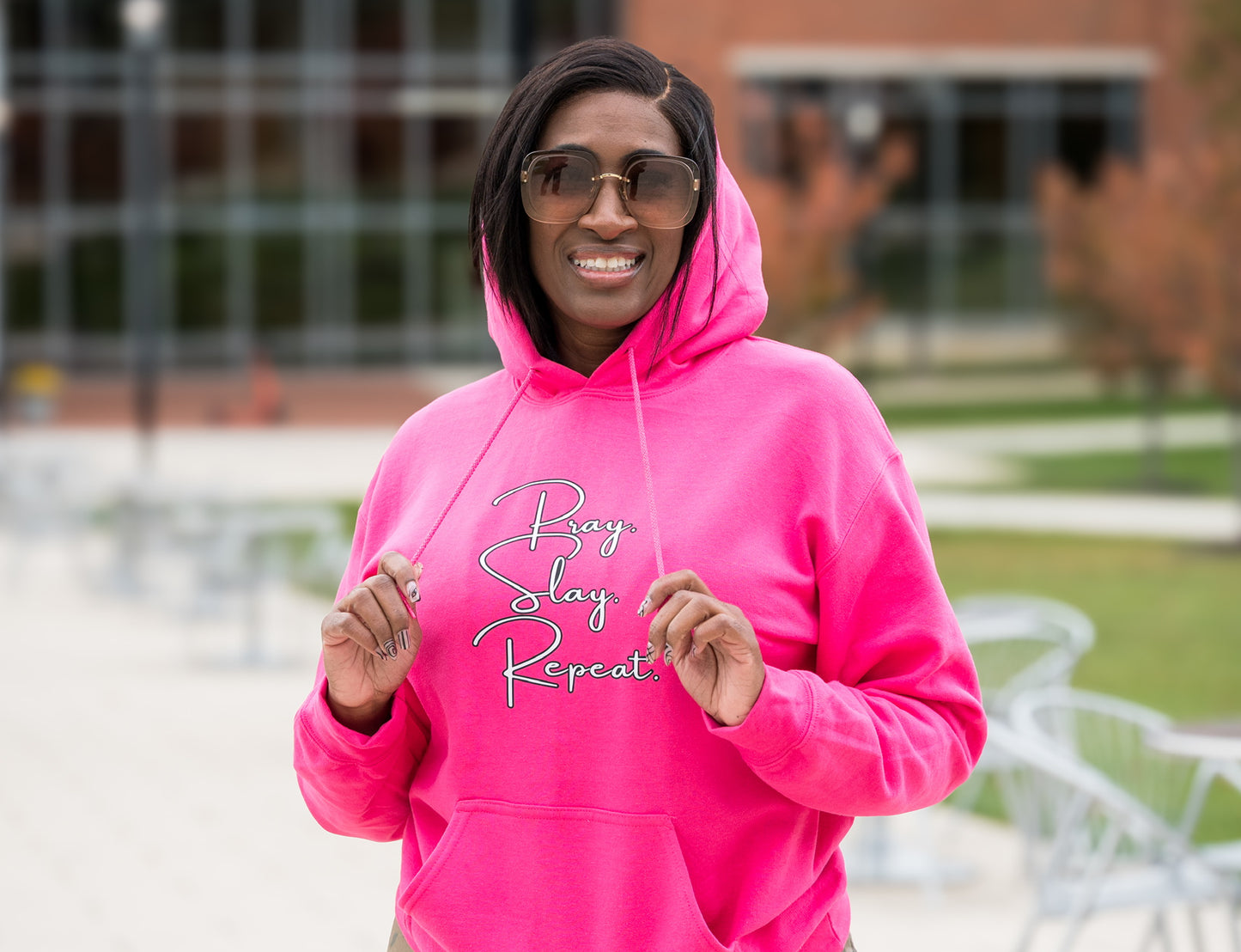 Signature Pray. Slay. Repeat. Hoodie