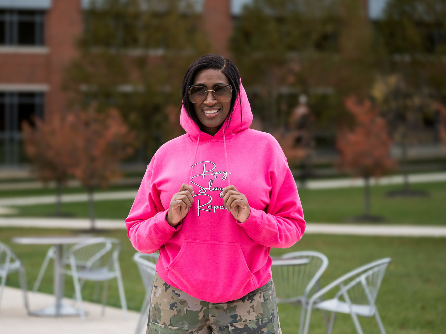 Signature Pray. Slay. Repeat. Hoodie