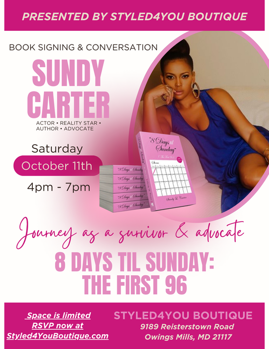 Sundy Carter Book Signing RSVP (Oct 11th)