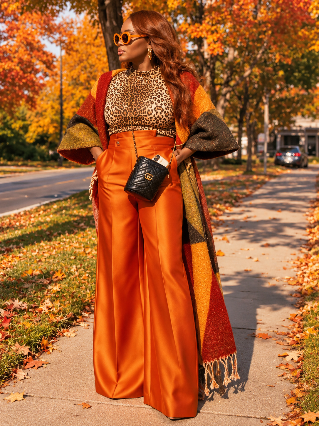 Citrus Flow Palazzo Pants