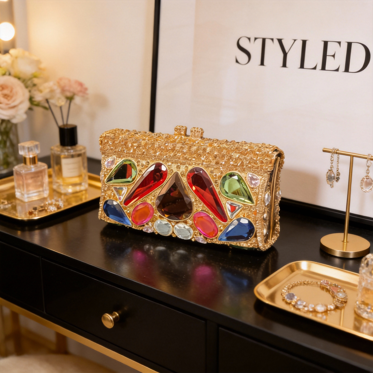 Luxury Jeweled Clutch