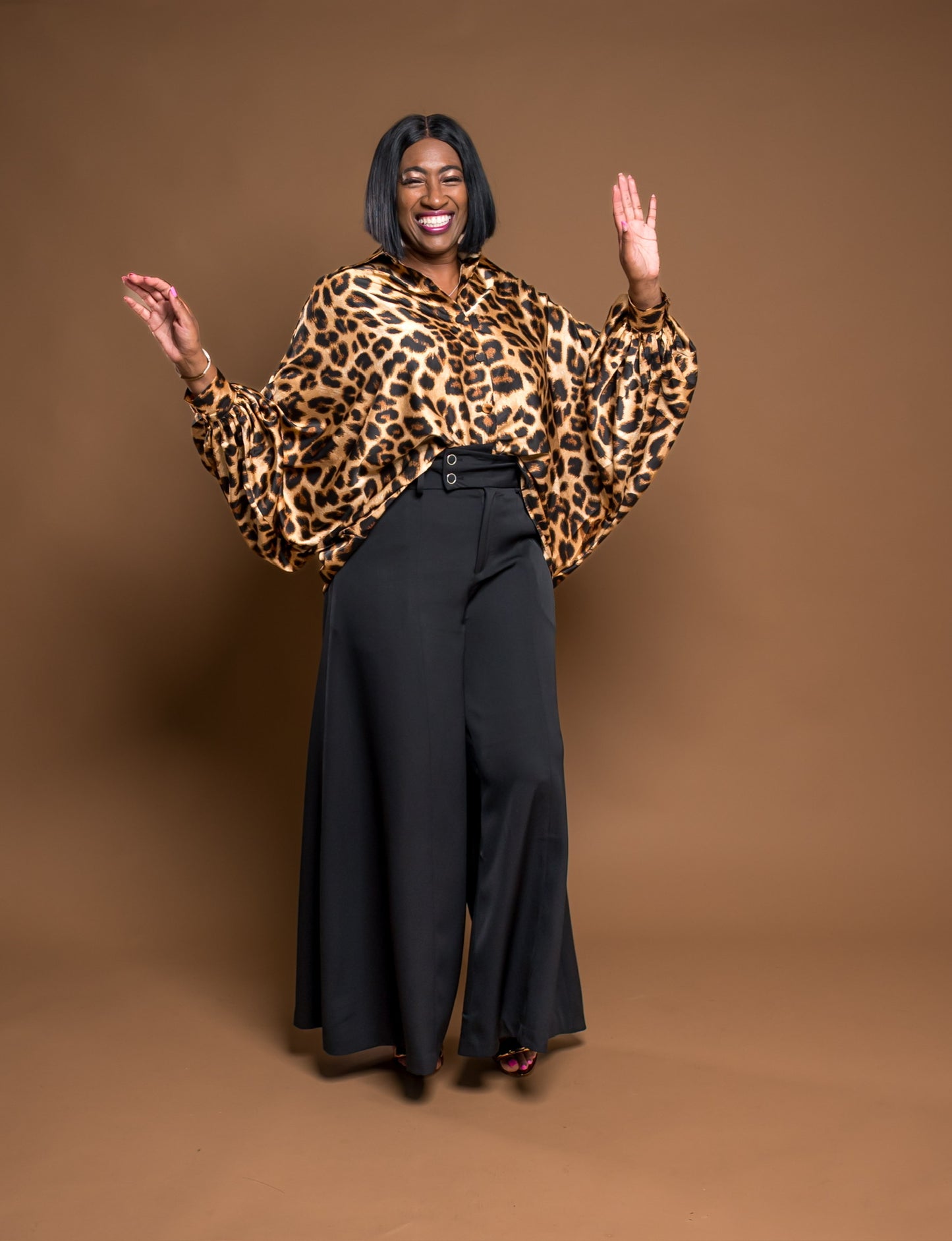 Leopard Statement Blouse