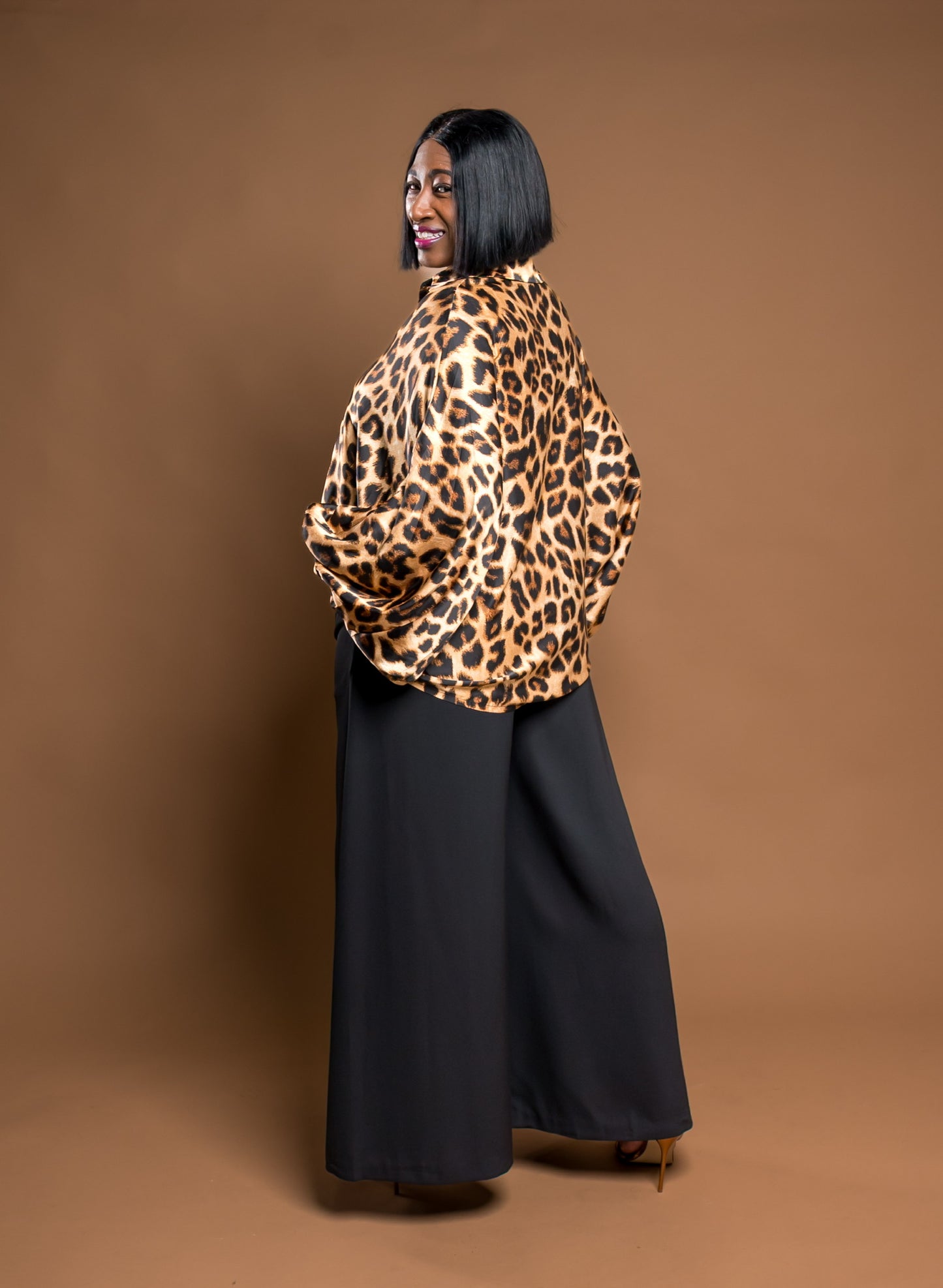 Leopard Statement Blouse